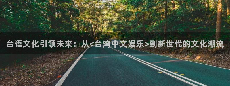 糖果派对派对：台语文化引领未来：从<台湾中文娱乐>到新世代的文化潮流